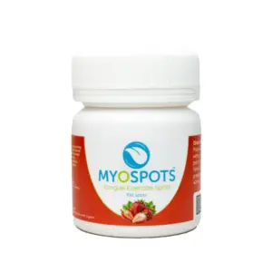 Myospots – Dispozitive pentru Reeducarea Respirației și Poziției Limbii (aromă căpșuni, 100 bucăți)